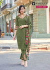 Reet By Kadlee Mul Chanderi Kurti With Bottom Dupatta Exporters In India